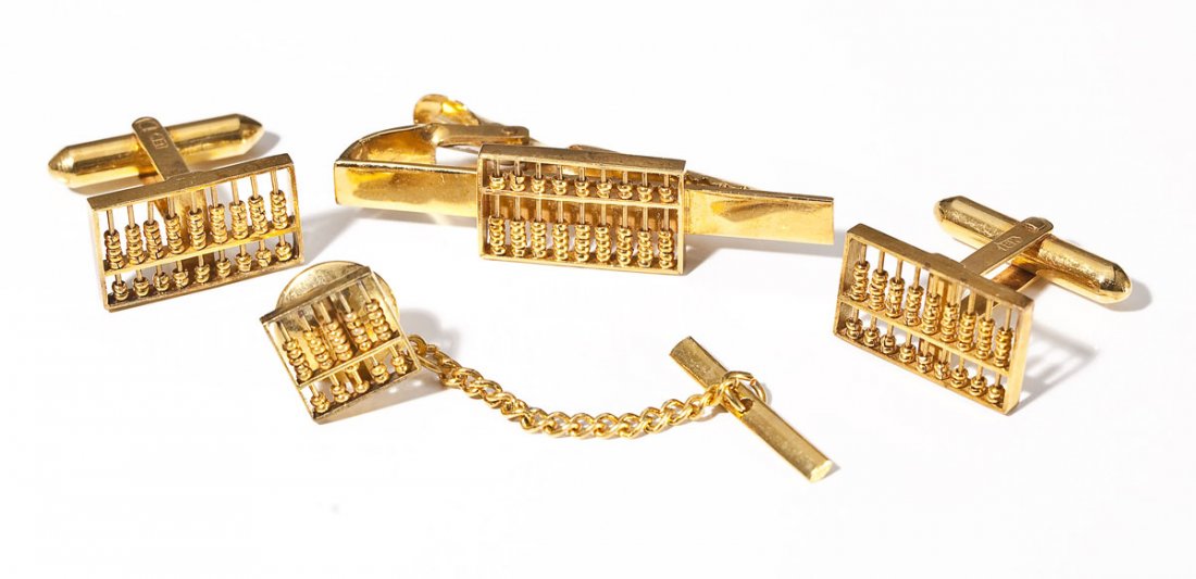 Men's 18K Abacus Dress Set (1 of 3)