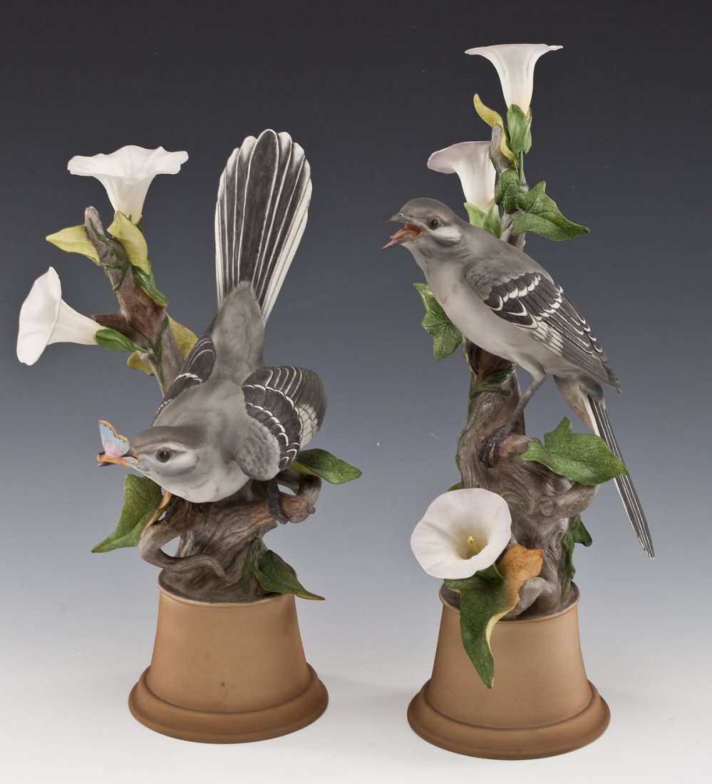 Pair of Boehm Limited Edition Mockingbirds (1 of 4)