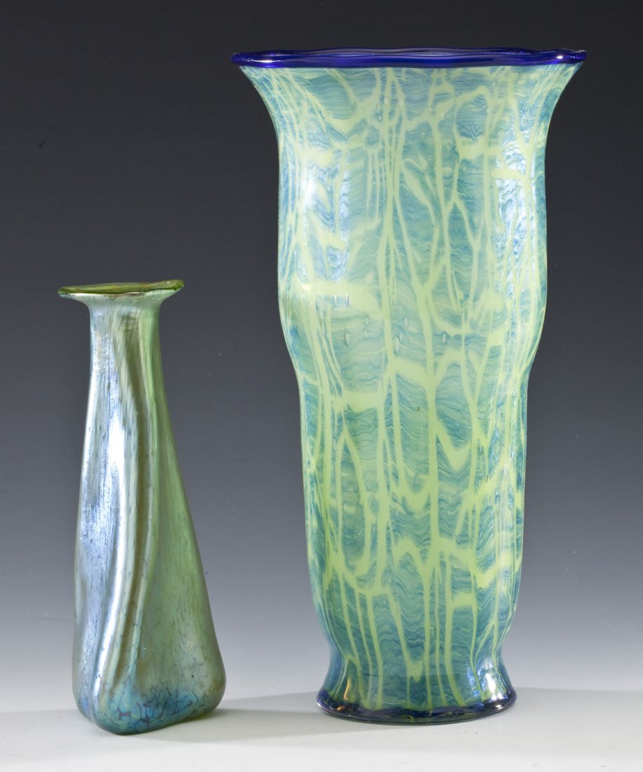 2 Czech Art Glass Vases (1 of 5)