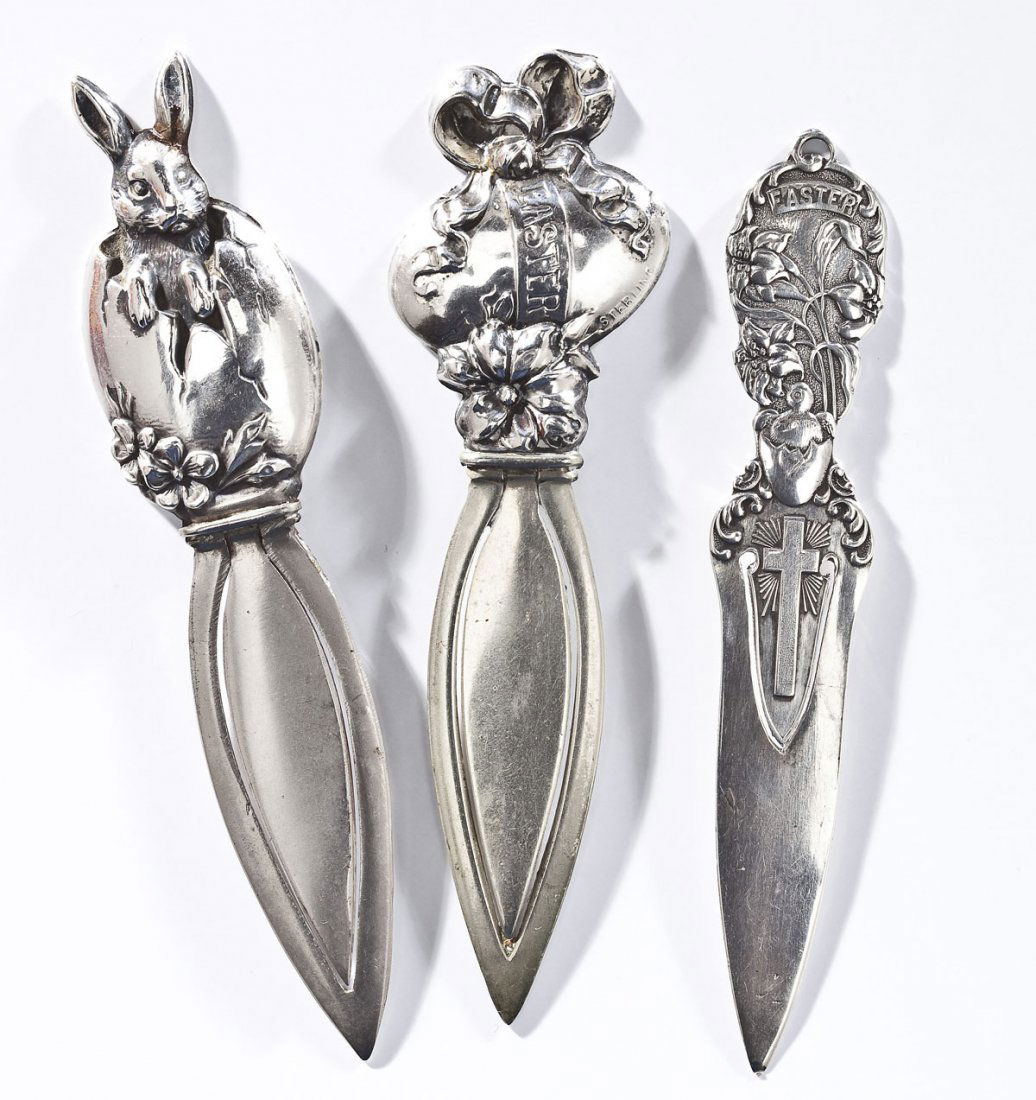 3 Easter-Themed Sterling Bookmarks (1 of 2)