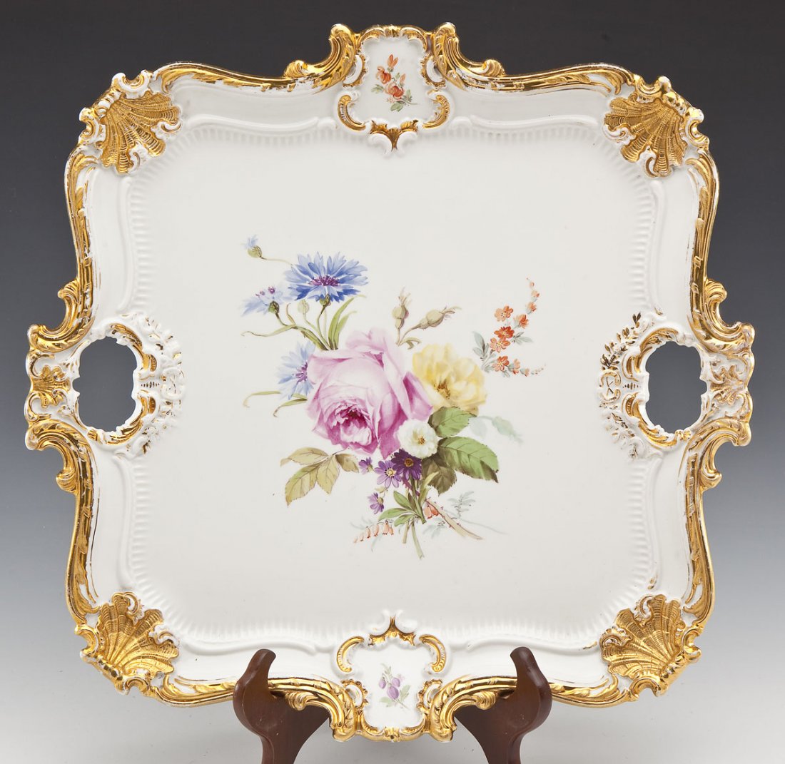 Meissen Hand Painted Serving Tray (1 of 5)