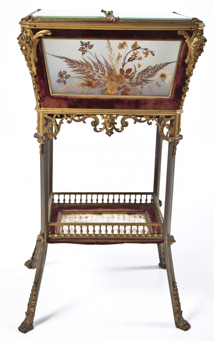 Victorian French Glass Sewing Stand (1 of 9)