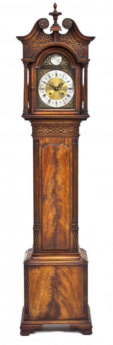 English Dwarf Tall Case Clock (1 of 9)