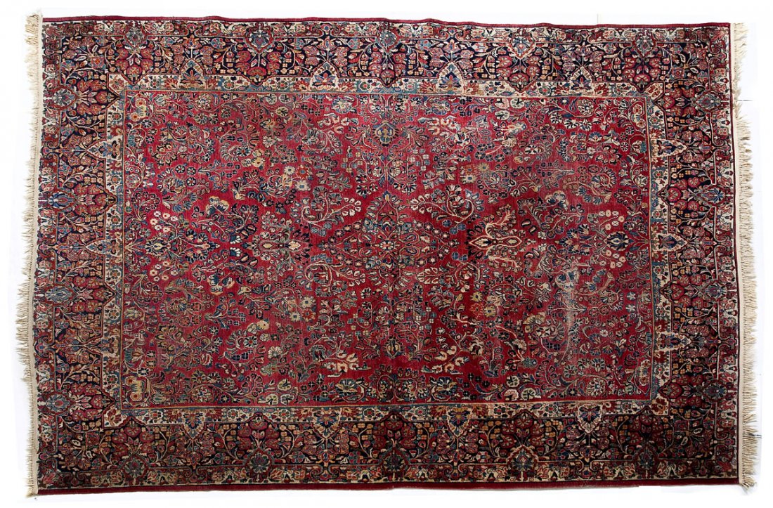 Semi-Antique Persian Sarouk Room Size Rug (1 of 4)