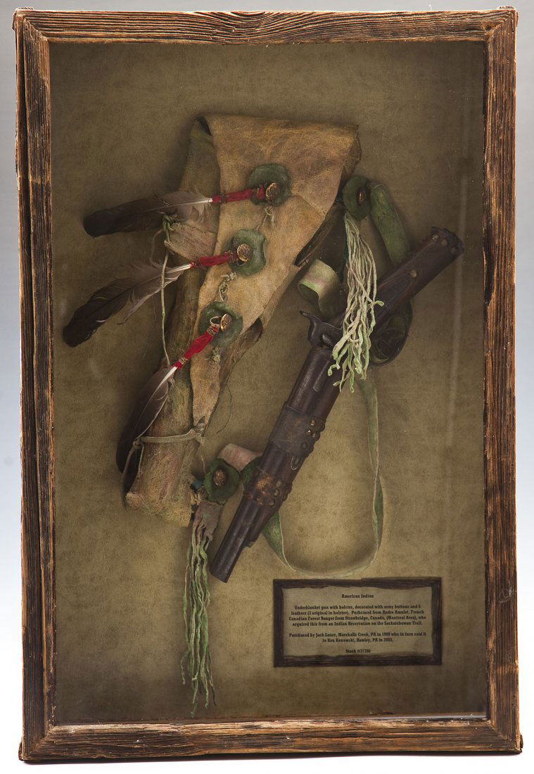 Native American Blanket Gun & Holster in Display