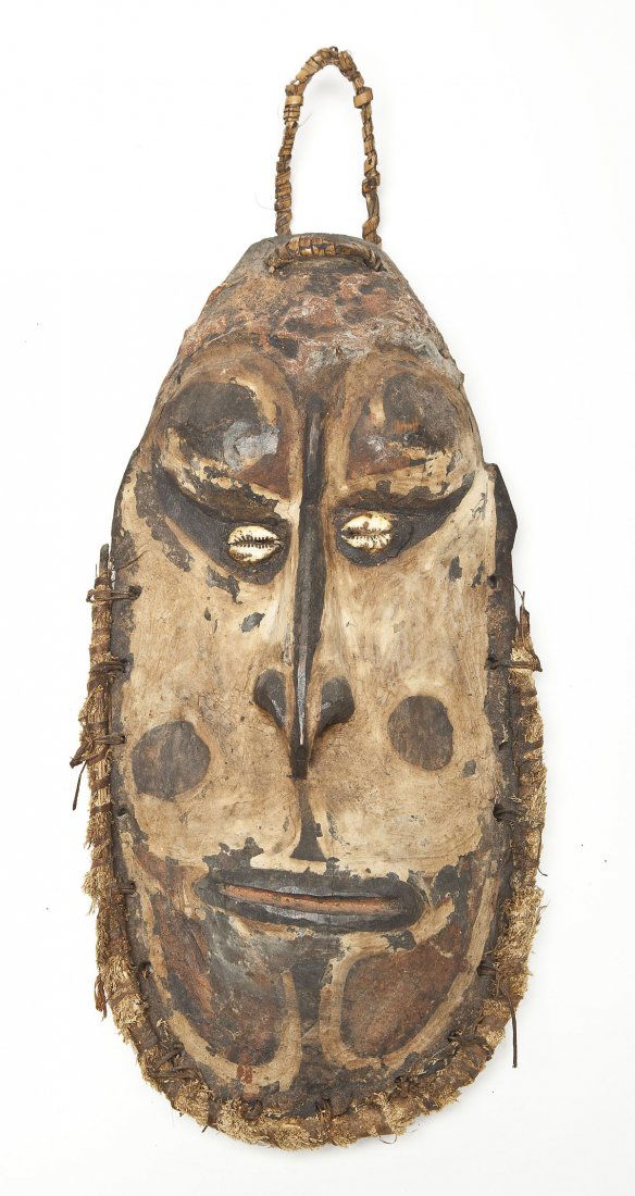 Middle Sepik Carved & Polychrome Ancestor Mask (1 of 3)
