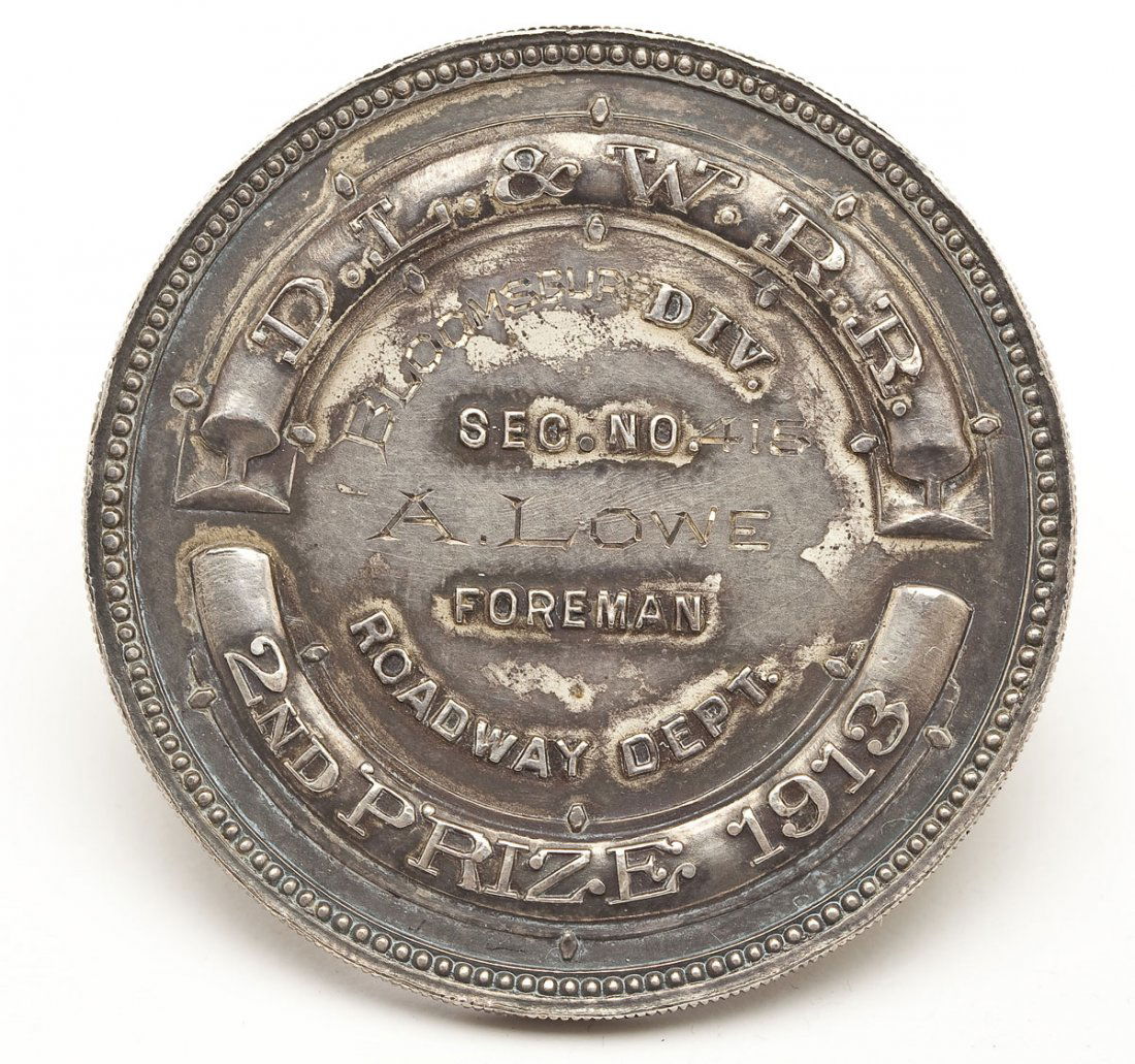 1913 Medal from Delaware, Lakawanna & Western RR (1 of 2)