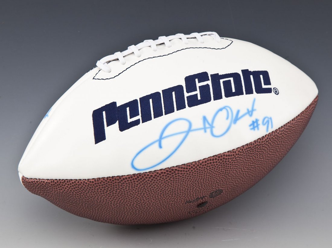 Penn State White Panel Football With 3 Signatures (1 of 2)