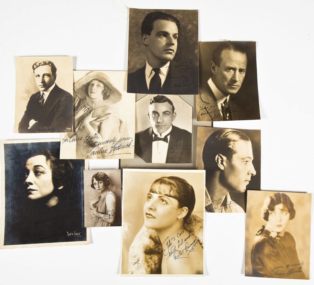 10 Vintage Signed Photographs of Stars (1 of 10)