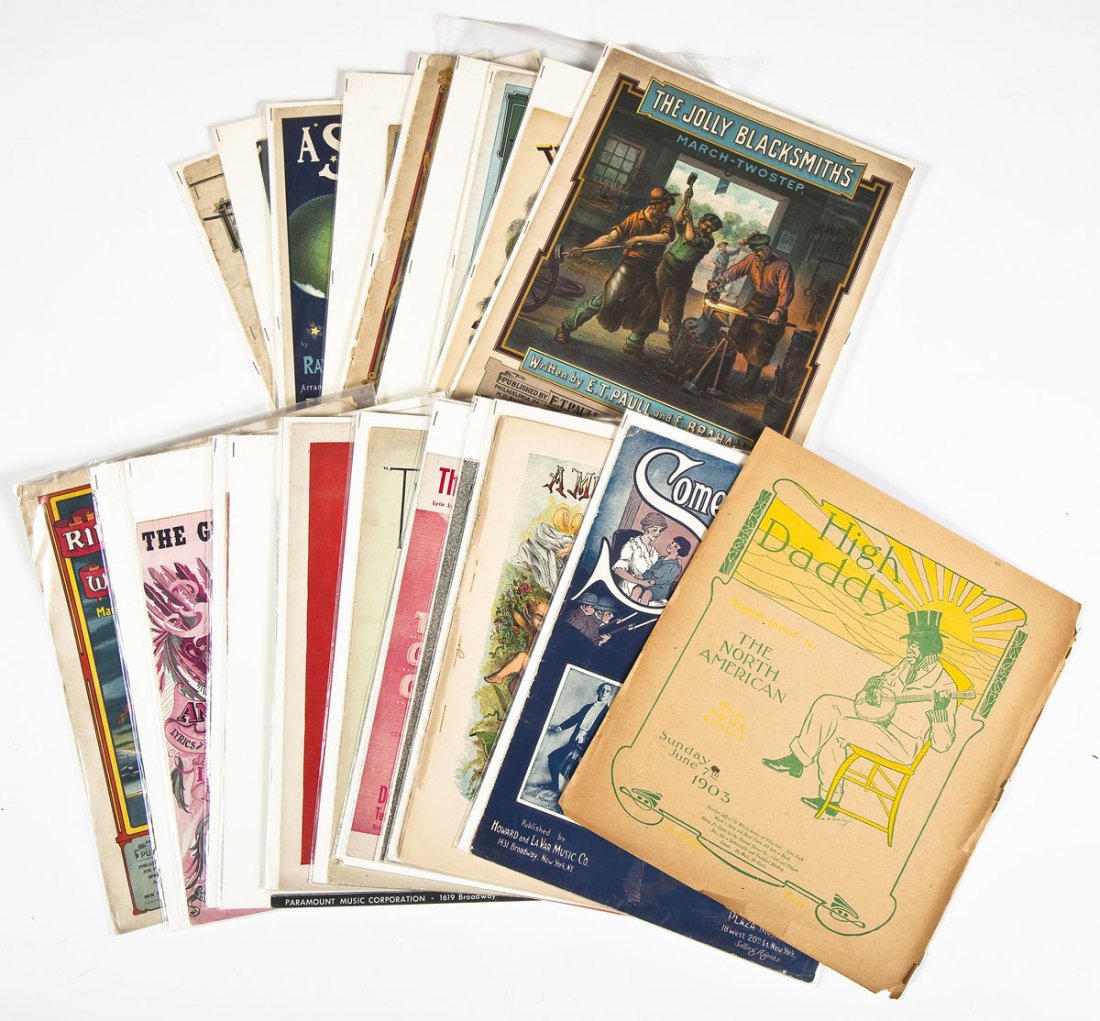 24 Pcs Vintage Sheet Music incl. E.T. Paull (1 of 5)