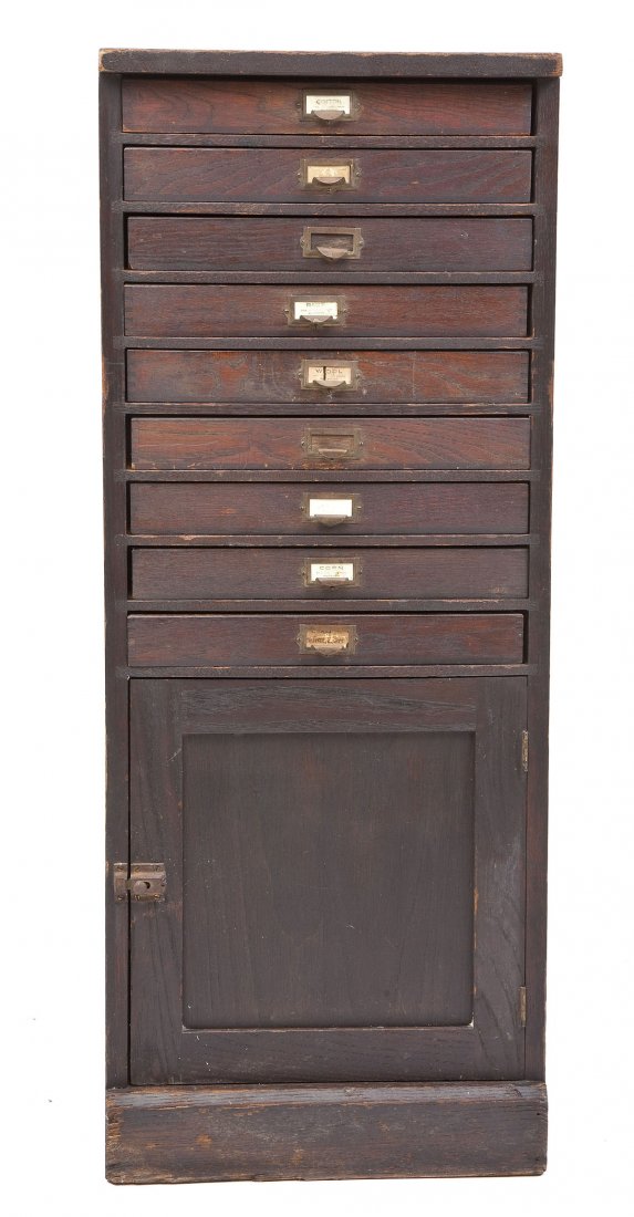 Philadelphia Museum Display Case w/ Drawers (1 of 10)