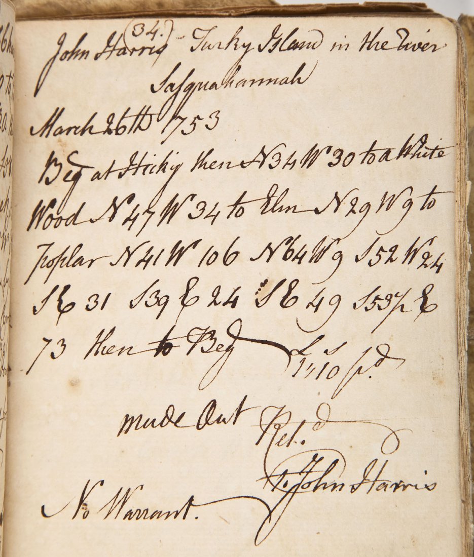 1753 Survey Book incl John Harris Turkey Island (1 of 6)