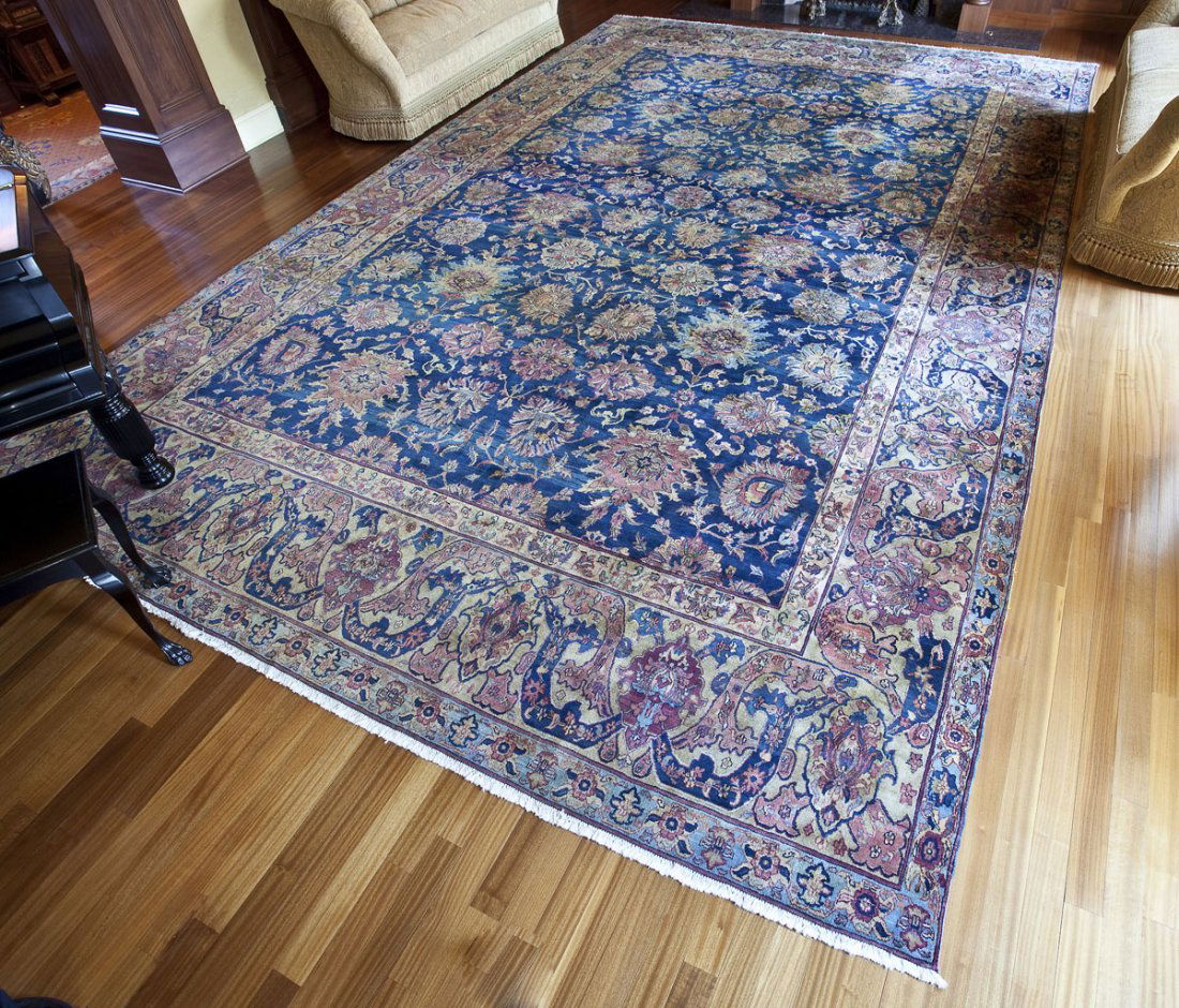Indo-Persian Sarouk Style Large Room Size Rug (1 of 5)