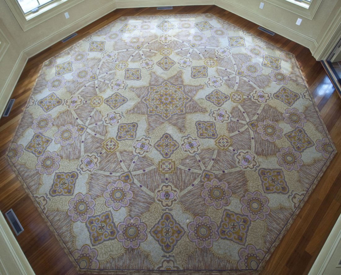 Indo-Persian Octagonal Room Size Rug (1 of 5)