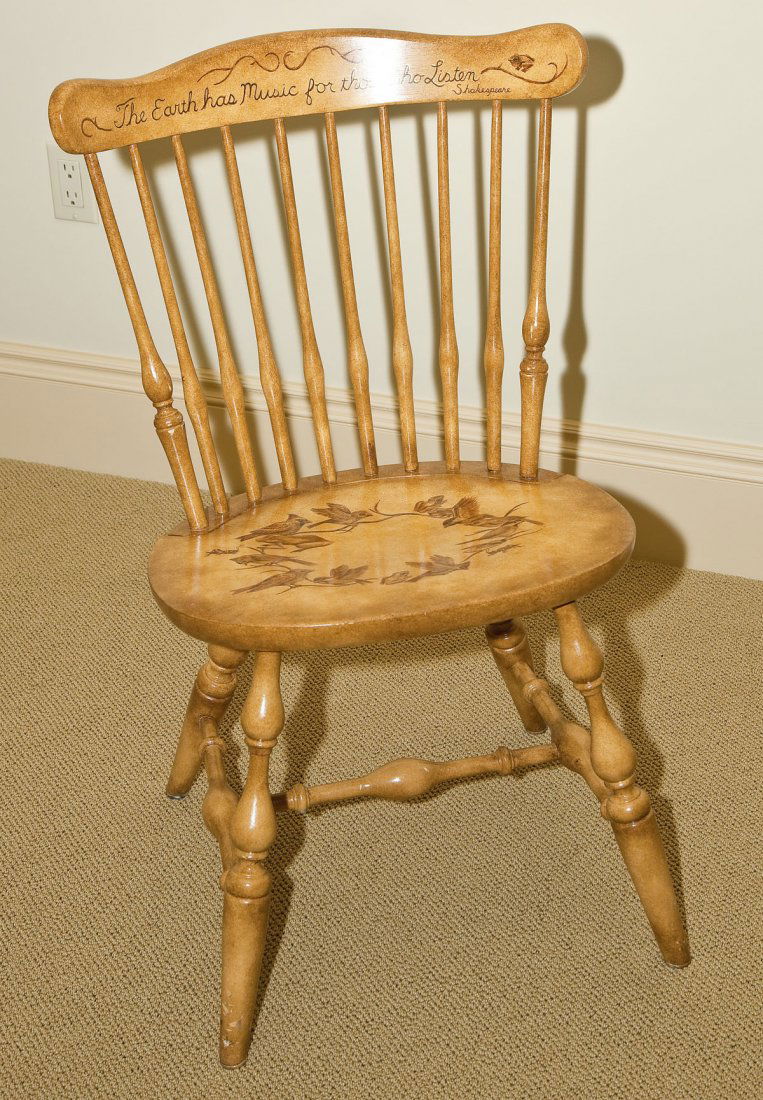 Hand Decorated Windsor Style Chair Ethan Allen (1 of 1)