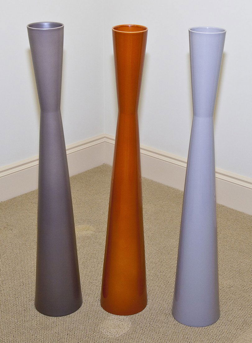 Set of 3 Roche Bobois Floor Vases (1 of 2)