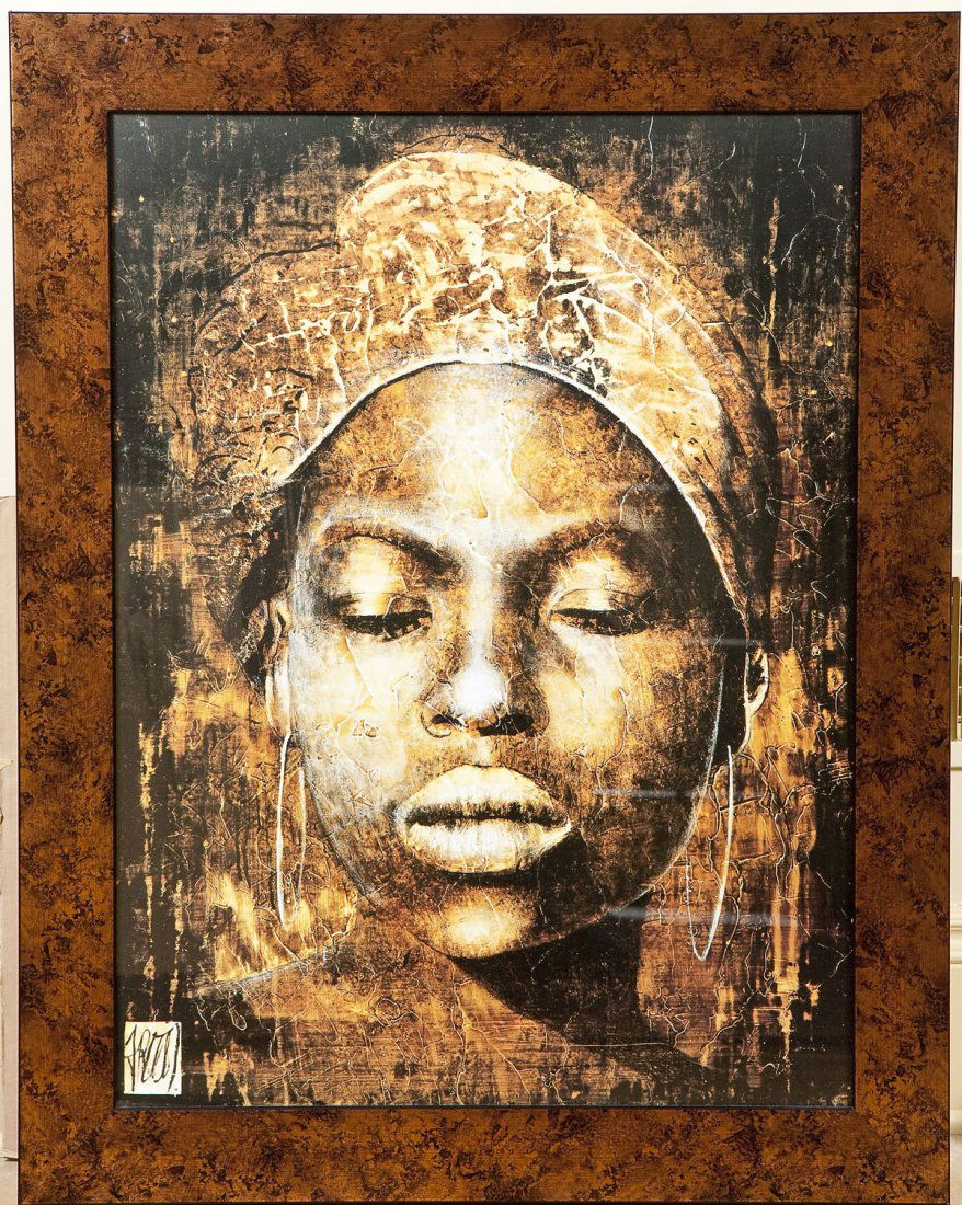 Large Decorative Poster of African Woman (1 of 2)