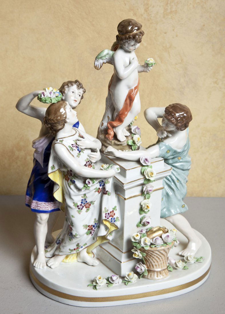 German Porcelain Figural Group (1 of 3)
