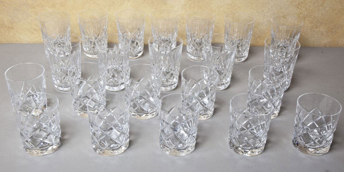 22 Tumblers incl Waterford Lismore (1 of 2)