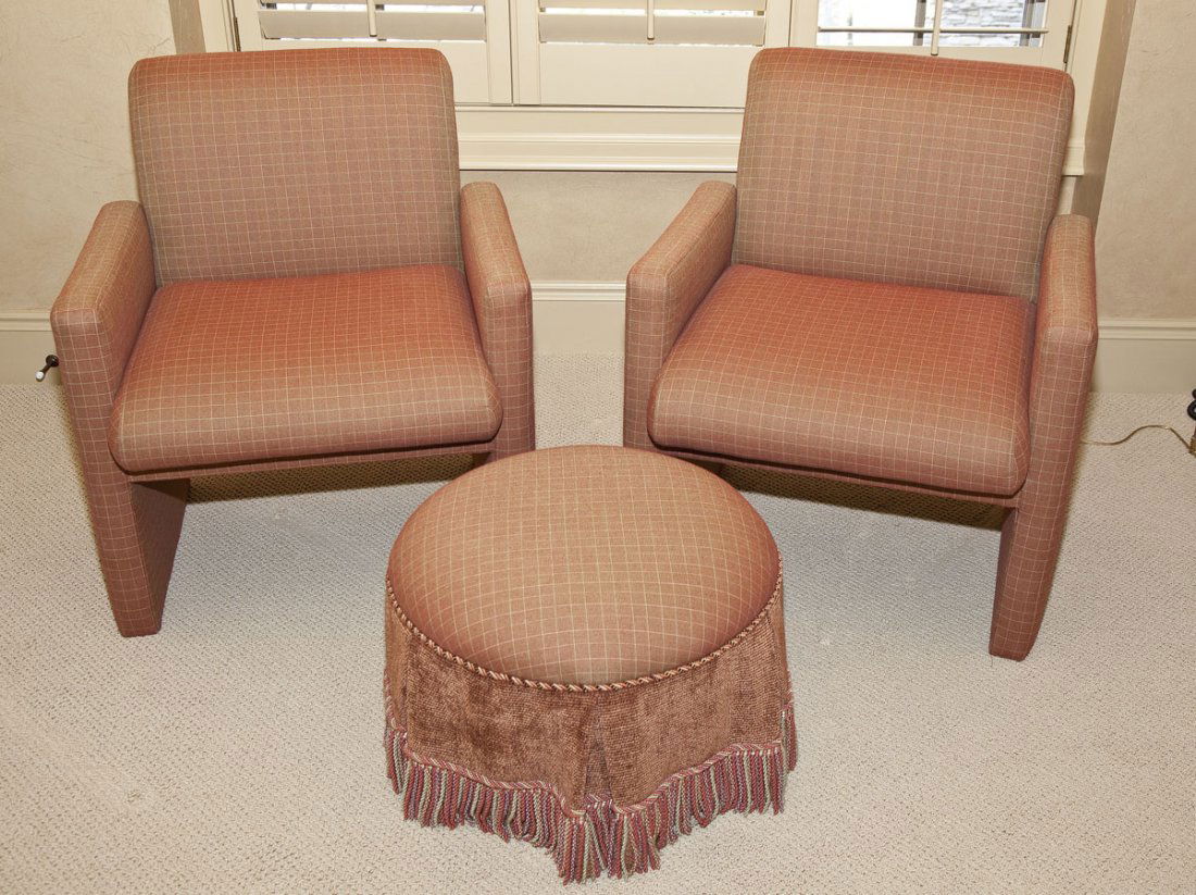 Set of Chairs and Ottoman (1 of 1)