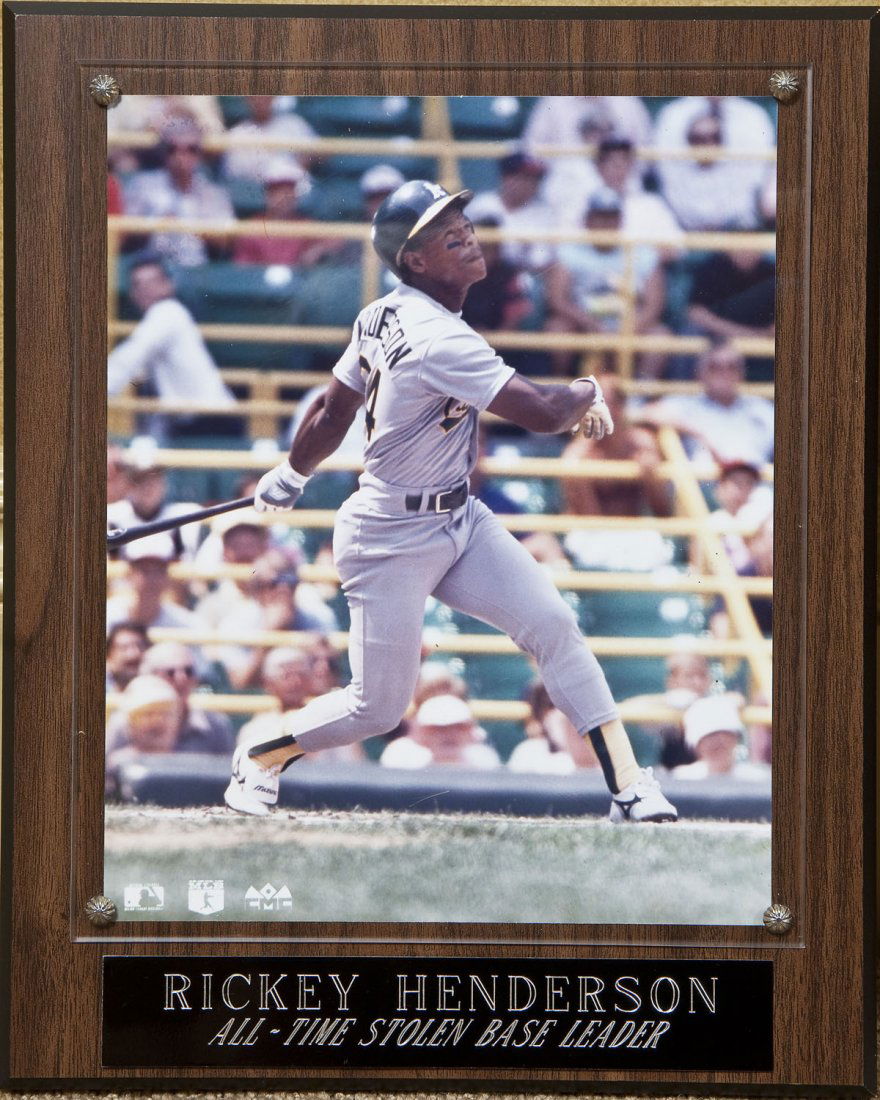 Rickey Henderson Photo Plaque (1 of 1)