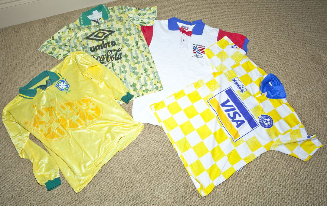 Four Collectible Soccer Shirts (1 of 1)