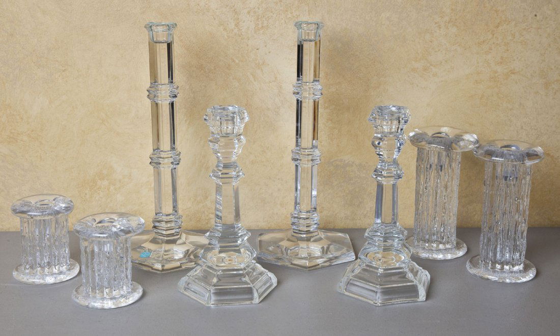 8 Glass Candlesticks incl Tiffany (1 of 1)