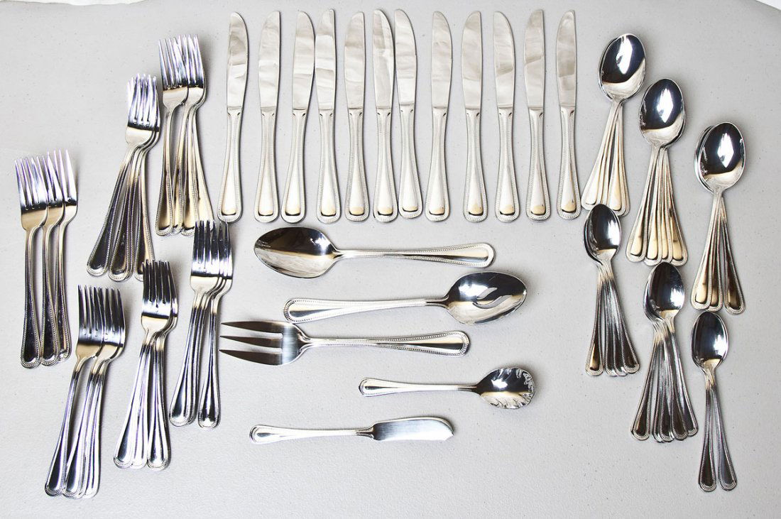 62 Pieces Stainless Steel Flatware (1 of 2)