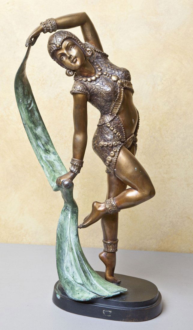 Art Deco Style Bronze Sculpture (1 of 3)