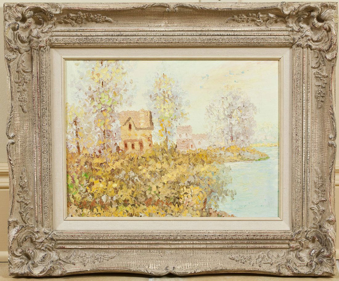 Impressionist Style Painting in Ornate Frame (1 of 2)