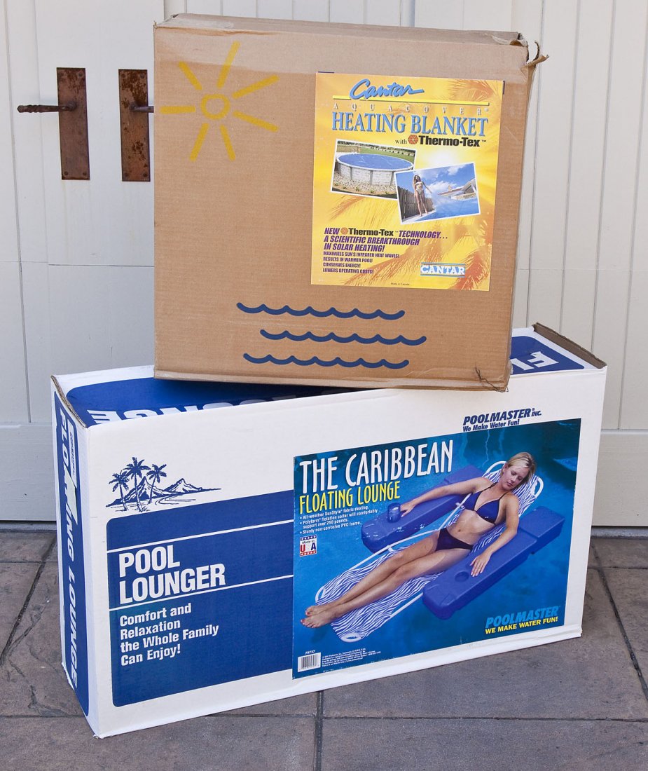 Pool Lounger and Solar Pool Cover (1 of 3)