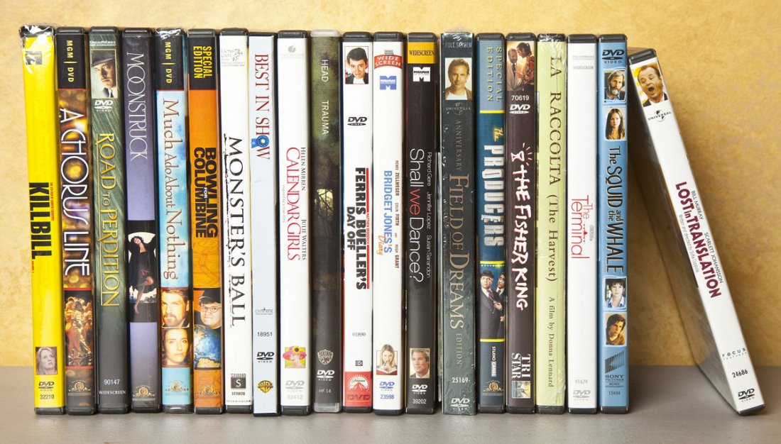 20 DVDs: DESCRIPTION: Twenty assorted DVDs including Best in Show, Kill Bill Vol.1, Bridget Jone's Diary, Field of Dreams and more. MEASUREMENTS: Various. CONDITION: Lightly used.