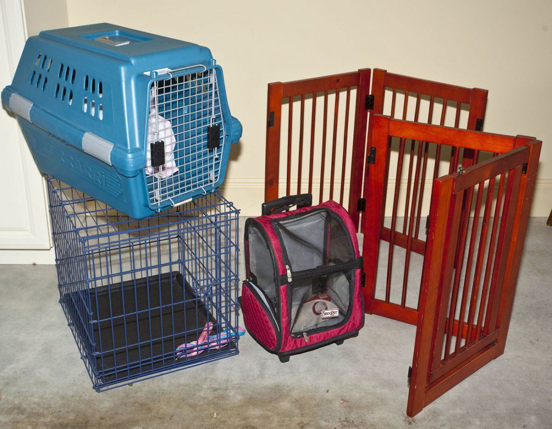 Group of Dog Carriers & Supplies (1 of 4)