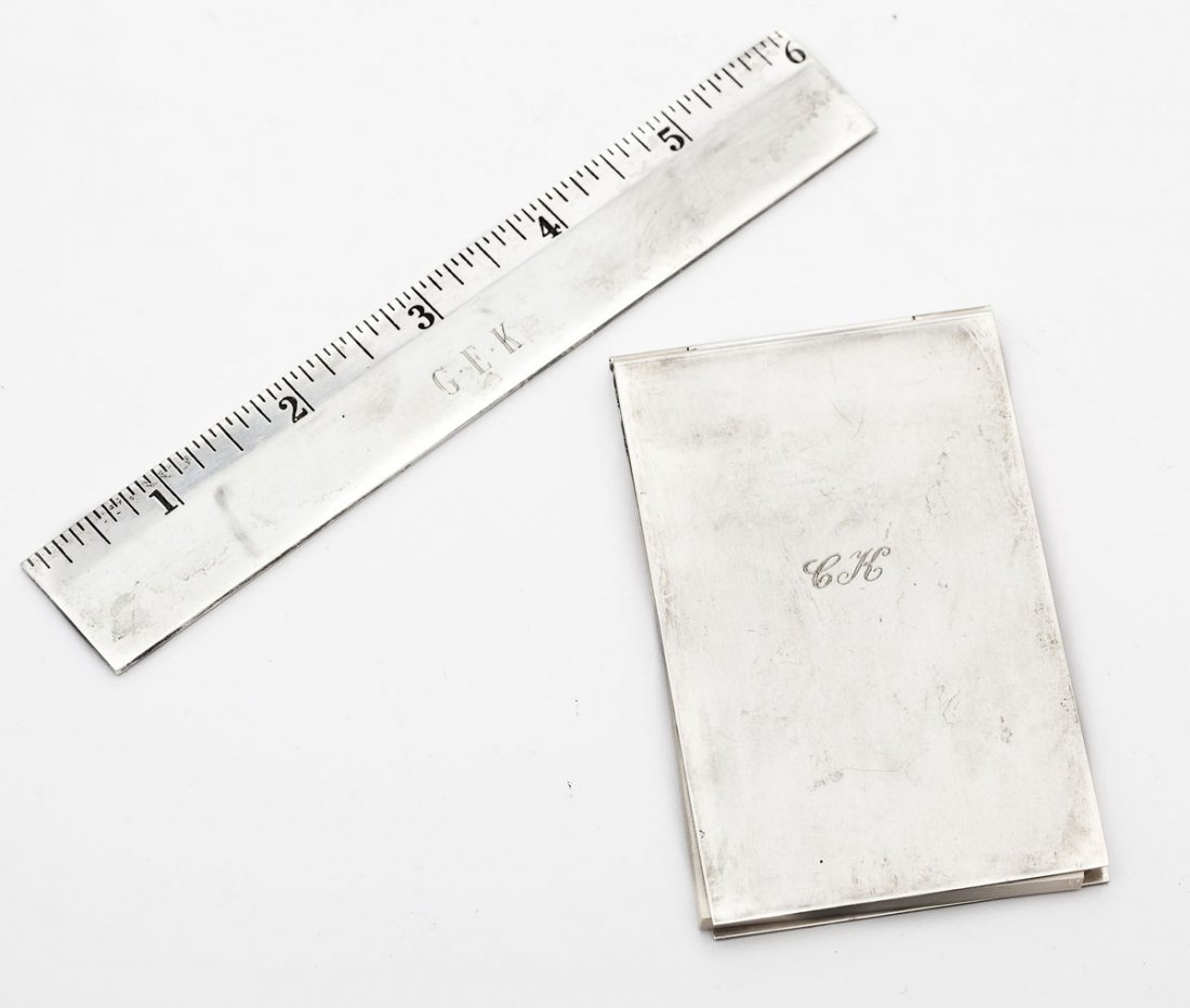Tiffany & Co. Sterling Ruler & Notepad (1 of 5)