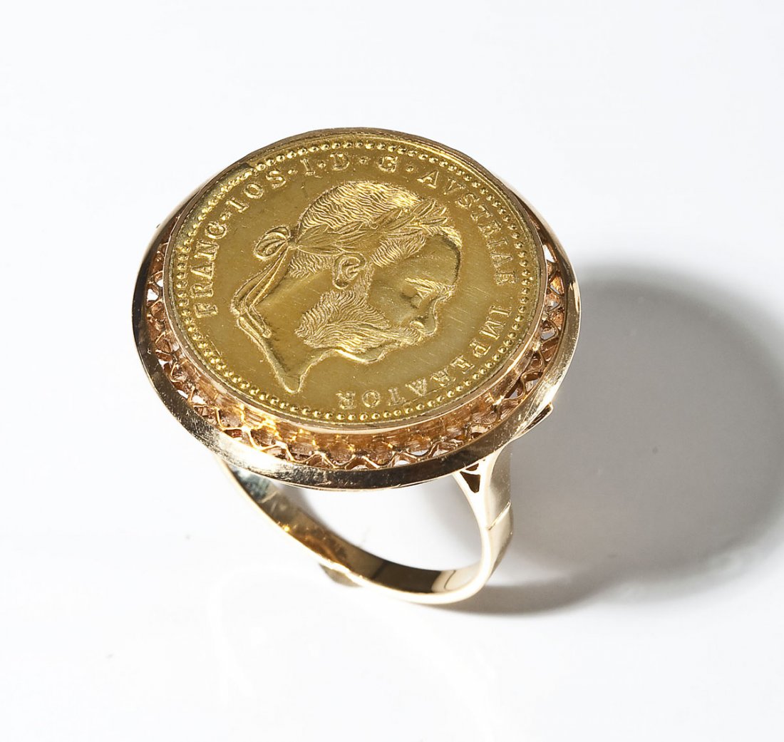 1915 Austrian Gold Coin Ring (1 of 5)