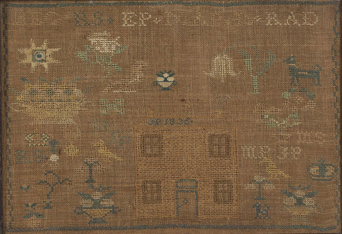 1836 Sampler with Initials (1 of 3)