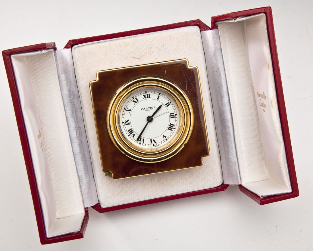 Les Must De Cartier Paris Enamel Desk Clock (1 of 6)