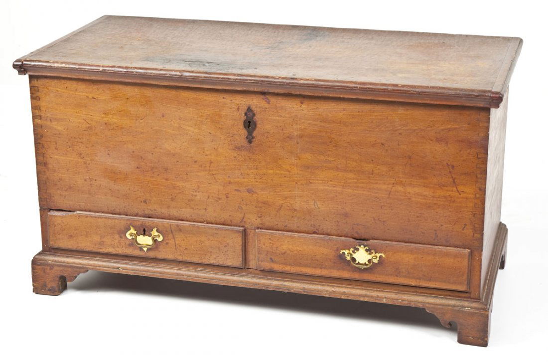 Pennsylvania Softwood Chippendale Blanket Chest (1 of 10)