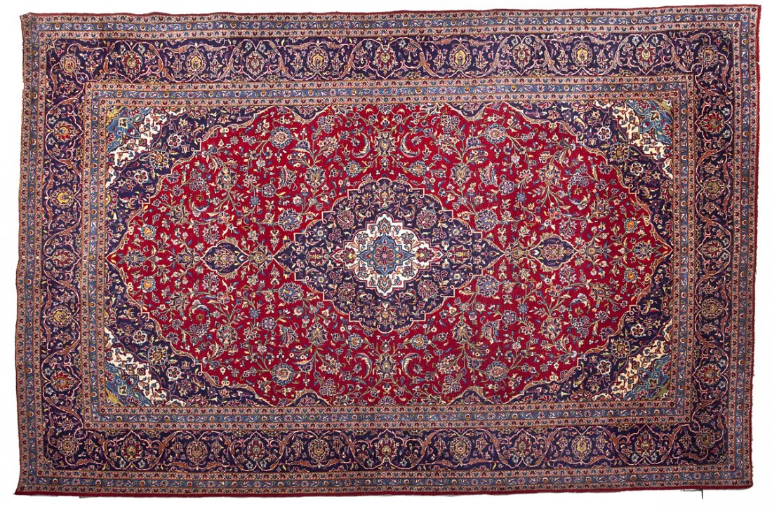 Persian Kashan Room Size Rug (1 of 5)