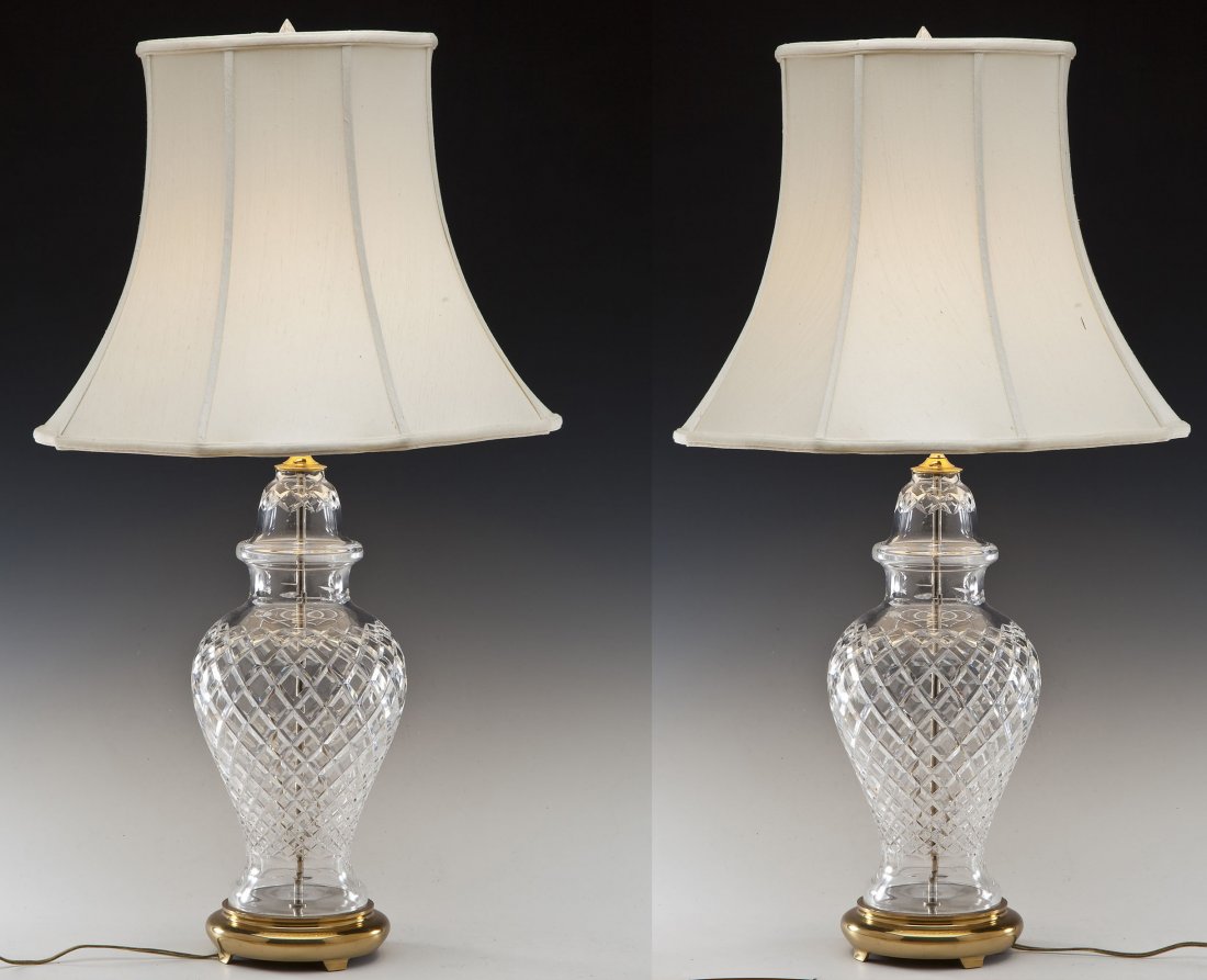 Pair of Waterford Crystal Table Lamps (1 of 6)
