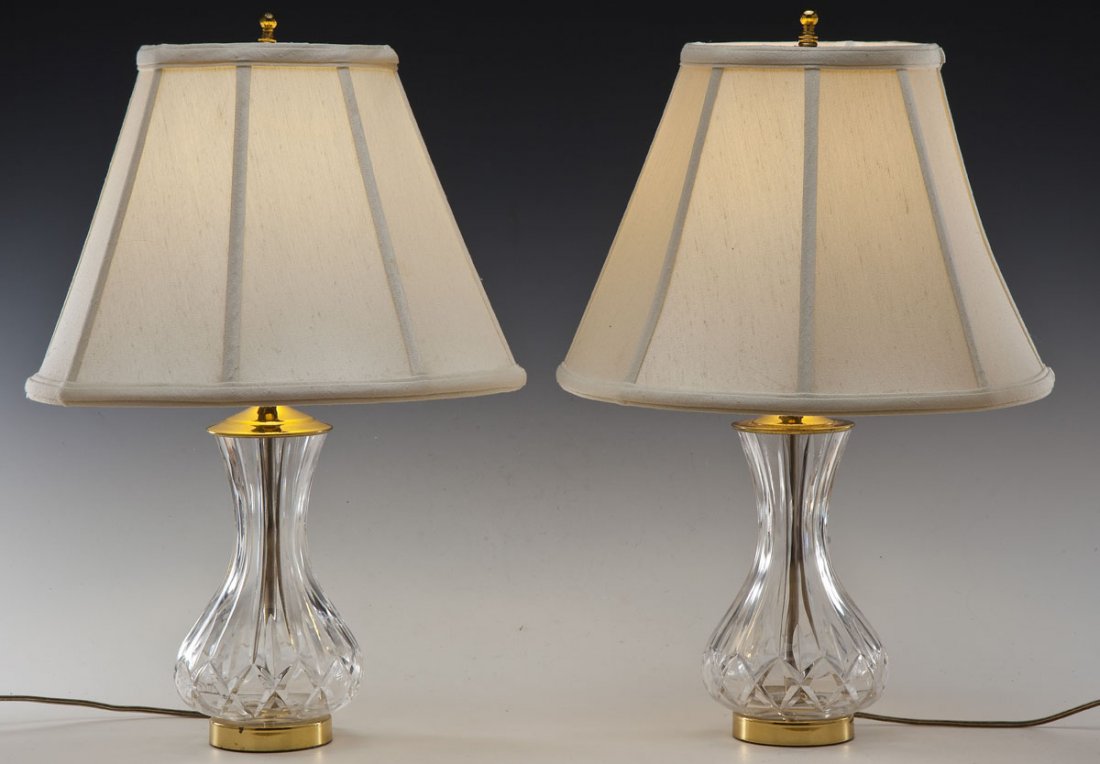 Pair of Waterford Crystal Table Lamps (1 of 4)