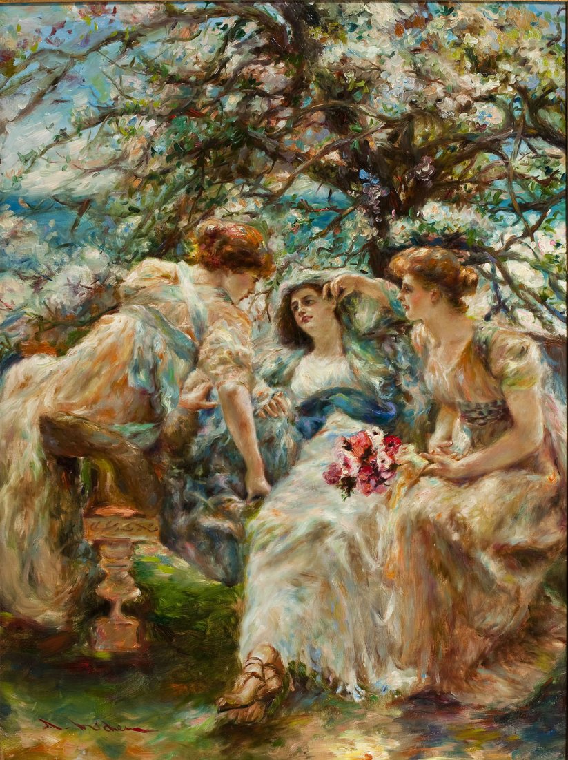 Signed 20th C Impressionist Oil on Canvas (1 of 5)