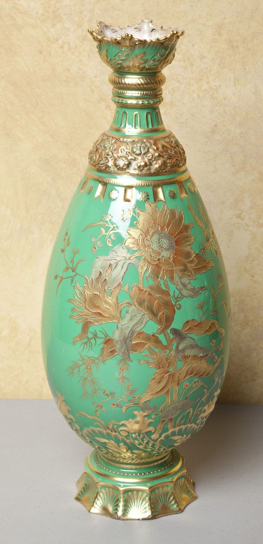 Gilt Decorated Royal Crown Derby Vase (1 of 1)