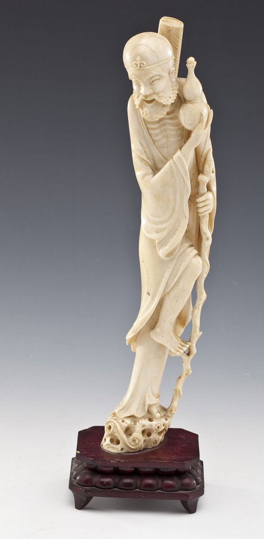 Carved Ivory Figure of a Man (1 of 5)