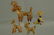 533: 18K Gold Diamond & Sapphire Poodle Brooch