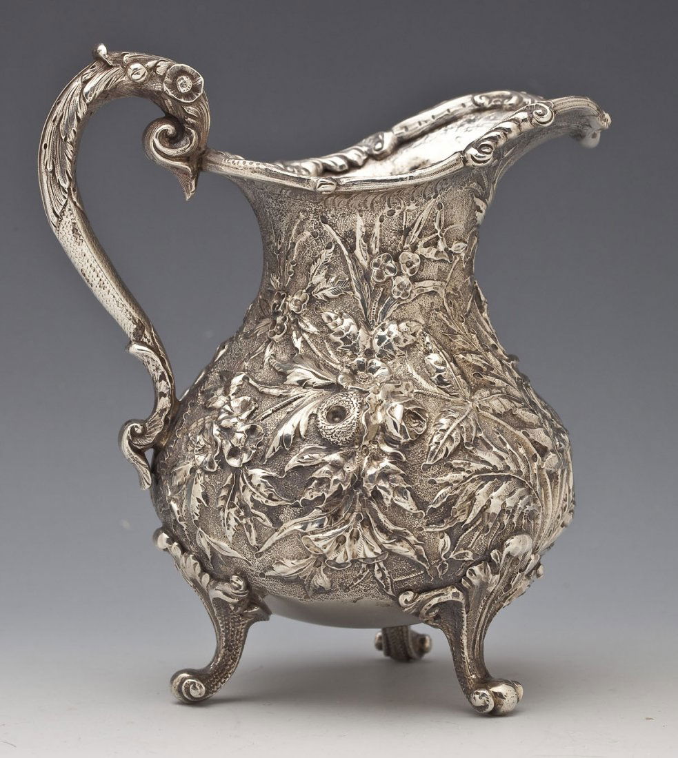 S. Kirk & Son Repousse Footed Pitcher (1 of 5)
