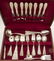 52 Pc Stieff Rose Sterling Flatware Set - 7