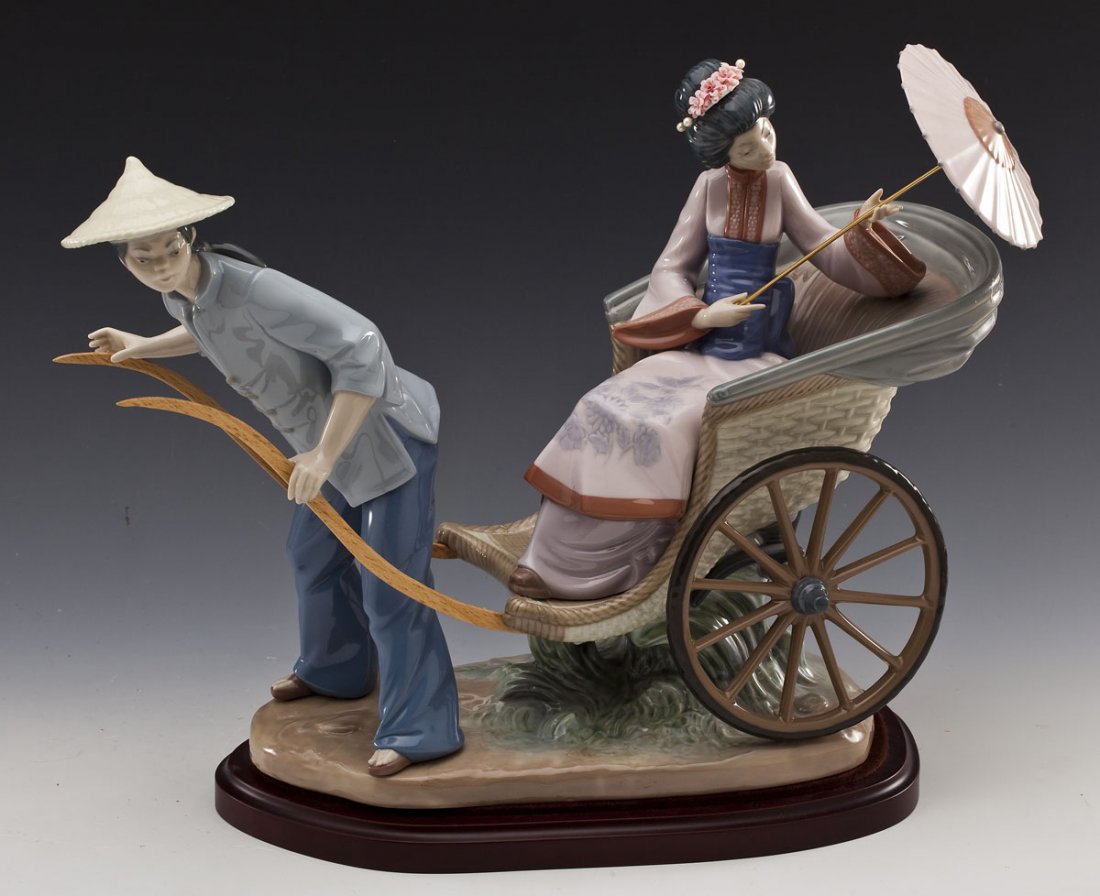 "A Rickshaw Ride" Lladro Figure Grouping (1 of 4)