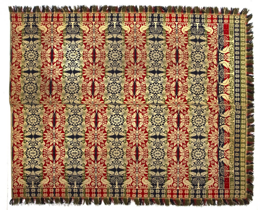 Unsigned Pennsylvania Jacquard Coverlet (1 of 5)