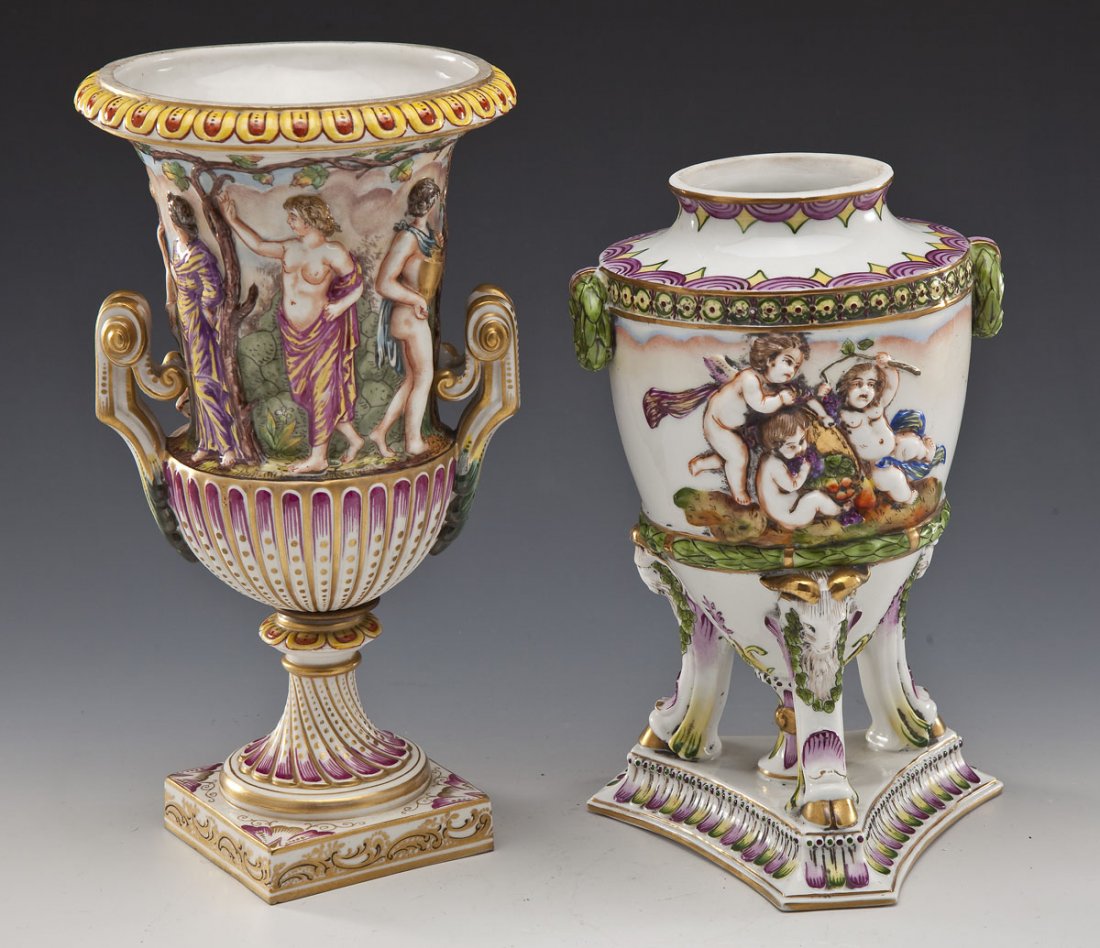 2 Capodimonte Vases (1 of 8)